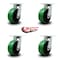 Service Caster 8 Inch Extra Heavy Duty Green Poly on Cast Iron Wheel Swivel Caster, 4PK SCC-KP92S830-PUR-GB-4 - alternate 4
